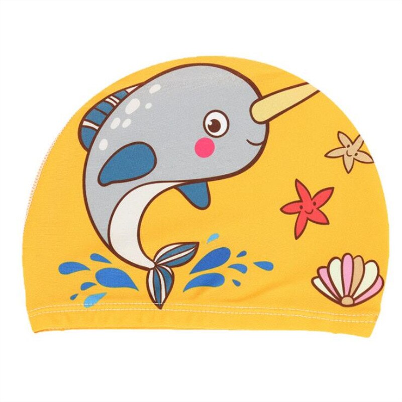 Шапочка для плавания детская текстиль с принтом