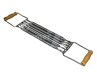 Эспандер плечевой 5 пружин,деревянные ручки