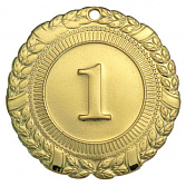 Медаль наградная с лентой (место арабскими цифрами) D-45 мм