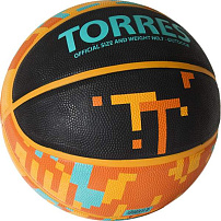Мяч баскетбольный TORRES TT №7, резина, нейлон корд, бут. камера