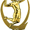  Фигура "Волейбол" 15 см золото   