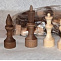  Фигуры шахматные деревянные парафинированные, король 72 мм   