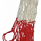  Сетка баскетбольная бело/красная, нить 5 мм   