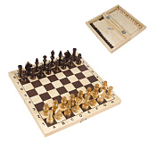 Игра 3 в 1 (нарды,шахматы,шашки) 295*145, фигура дерево