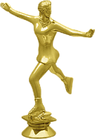 Фигура "Фигурное катание" 12 см золото