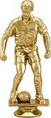 Фигура "Футбол" 13 см золото