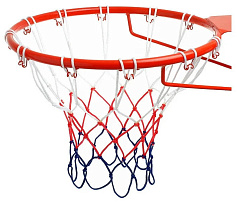 Сетка баскетбольная бело-красно-синяя нить 5 мм