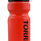  Бутылка для воды TORRES 550 мл,мягкий пластик, красная, черная крышка с колпачком   