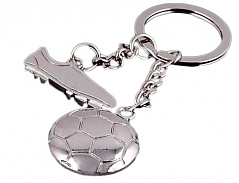 Брелок Футбол (бутса+мяч) с 2 цепочками и кольцом для ключей